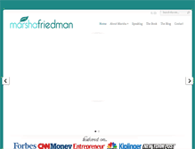 Tablet Screenshot of marshafriedman.com